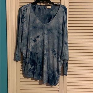 Blue tie dye tunic